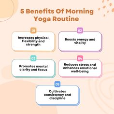 5 Benefits Of Morning Yoga Routine! Morning Yoga Routine, Online Yoga Classes, Improve Flexibility, Mind And Soul, Online Yoga, Yoga Routine, Morning Yoga