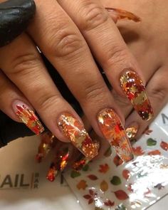 Nailart Autumn, Nails Autumn, Unghie Nail Art, November Nails, Fall Gel Nails, Fall Nail Art Designs, Nagel Tips