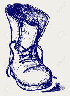 a drawing of a pair of shoes