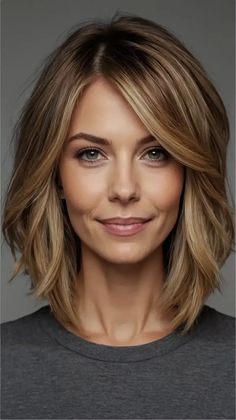 The “Bubble Bob” Cut Is Trending – Here Are 25 Amazing Ideas For You Layered Hair For Thick Hair Medium, Medium Length Hairstyles For Round Faces, Shoulder Length Haircut Side Part, Trendy Mom Haircut, Medium Length Hair Round Face, Medium Length Hair With Layers And Side Bangs, Medium Hair Straight, Layered Medium Length Hair, Haircuts With Side Bangs