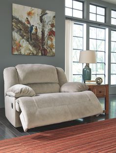 a living room scene with focus on the recliner