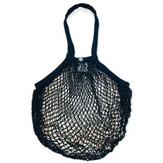 a black net bag hanging from the side