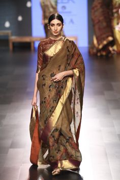 Backneck Designs, India Fashion Week, Amazon India, Silk Saree Blouse Designs