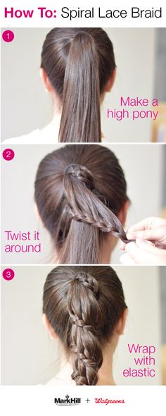 Buena trenza! Lace Braid, Girls Hairstyles Braids, Girls Braids, Holiday Hairstyles, Kids Hairstyles, Step By Step Instructions, Hair Hacks