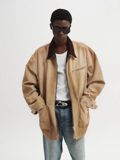 Composition : CottonCountry of Origin : China Beige Outerwear With Flap Pockets For Streetwear, Relaxed Fit Streetwear Outerwear With Welt Pockets, Beige Streetwear Outerwear With Patch Pockets, Beige Outerwear With Patch Pockets For Streetwear, Brown Relaxed Fit Outerwear For Streetwear, Relaxed Fit Outerwear With Welt Pockets For Streetwear, Relaxed Fit Fall Outerwear With Double-needle Stitching, Fall Outerwear With Relaxed Fit And Double-needle Stitching, Vintage Beige Outerwear With Relaxed Fit