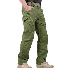 Season:Summer,Spring; Fabric:Polyester; Gender:Men's; Style:Casual,Formal,Designer,Military; Occasion:Going out,Streetwear; Details:Belt Not Included; Fit Type:Regular Fit; Function:Ripstop,Zipper Pocket,Scratch Resistant,Multi Pockets,Wear Resistance,Breathable,Sweat wicking,Water Resistant,Quick Dry,Sweat-Wicking; Waistline:Mid Waist; Pattern:Solid Color; Pants Type:Cargo Trousers,Combat Trousers,Tactical Pants,Cargo Pants; Front page:FF; Hips:null; Length:null; Waist:null; Fit US Size:null; F Cheap Cargo Pants, Hiking Summer, Men's Cargo Pants, Tactical Cargo Pants, Combat Trousers, Color Pants, Pants Cargo, Tactical Pants, Work Trousers