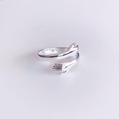 Material: Silver-plated alloy Size: Adjustable Hug Ring, Silver Plate, 925 Silver, Silver Rings, Wedding Rings, 925 Sterling Silver, Plating, Engagement Rings, Sterling Silver