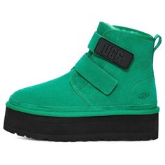 1130554-EDGR Green Boots Women, Ugg Neumel Platform, Platform Uggs, Ugg Classic Mini Boot, Ugg Classic Mini Ii, Uggs With Bows, Ugg Boots Classic Short, Green Platform, Ugg Neumel