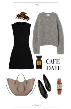 quiet luxury / polene bag / cartier watch / ballet Watch Inspo Women, Quiet Luxury Outfits 2024, What To Wear To The Ballet, Outfit With Watch, Quiet Luxury Bags, Quite Luxury Outfit, Gray Outfits For Women, Cute Classy Outfits, Polene Bag Outfit