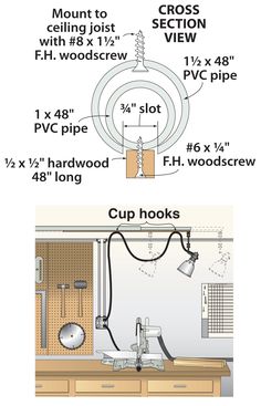 the diagram shows how to install an outdoor light fixture in your home or office area