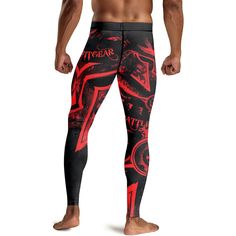 Spartan Red Men's Compression Leggings Introducing the Spartan Red Men's Compression Leggings – the ultimate blend of style, comfort, and performance. Whether you’re gearing up for an intense workout session, engaging in your favorite sport, or just looking for everyday comfort, these leggings are designed to meet all your needs. Premium Materials for Maximum Comfort The Spartan Red Men's Compression Leggings are crafted from a high-quality blend of polyester and spandex. This combination provides a buttery soft feel against the skin, ensuring maximum comfort during wear. The 4-way stretchy elastic material adapts to your movements, giving you the freedom and flexibility you need for any activity. Durable and Practical Design These leggings feature a regular fit with a side stitch closure, Spartan Gym, Side Stitch, Mens Compression, Rash Guard Women, Gym Pants, Compression Tights, Workout Attire, Compression Pants, Workout Session