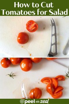 There are numerous methods to cut a tomato, but not all are the most effective. In this article, we will demonstrate the easiest and most efficient techniques for slicing, chopping, and dicing tomatoes for a salad. Knife Skills, Types Of Salad, Green Salad Recipes, Mozzarella Salad, Beefsteak Tomato, Small Tomatoes, Juicy Tomatoes, Sliced Tomato, Ripe Tomatoes