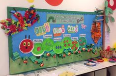 the very hungry caterpillar bulletin board