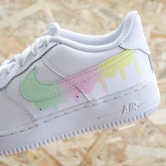 Step up your sneaker game with Colored Drip Custom Air Force 1. These limited edition shoes are sure to turn heads with their unique design and vibrant colors. Take the risk and add a splash of daring to your style. Conquer the streets with confidence! Exactly as shown in the pictures. 📷 Brand New & Authentic. 💯 Hand Painted with attention to detail. 👨‍🎨 Waterproof and Flexible. ❤️ Unisex model. Please refer to the Size Chart. 👟👫 Free Worldwide Shipping. ✈️🌍 Nike Air Force 1 Custom, Preppy Stickers, Air Max Plus Tn, Nike Shoes Air Force, Nike Air Force One, Air Force 1 Custom, Limited Edition Shoes, Custom Air Force 1, Baskets Nike