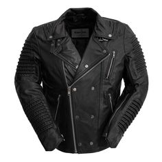 Brooklyn - Men's Leather Jacket - FrankyFashion.com Kidney Belt, Rockstar Style, Ribbed Jacket, Black Oxfords, Lambskin Leather Jacket, Men's Leather Jacket, Motorcycle Style, Exposed Zipper, Leather Jacket Black