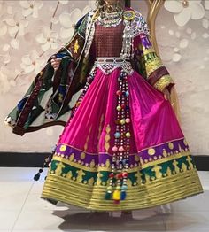 Afghan dress comes with scraf only White Afghani Dress, Pink Dress With Dabka Work For Traditional Ceremonies, Bohemian Gown With Dupatta For Traditional Ceremonies, Afghani Dress, Mehndi Outfit, Afghani Clothes, Afghan Dress, Dresses Gold, Afghan Wedding