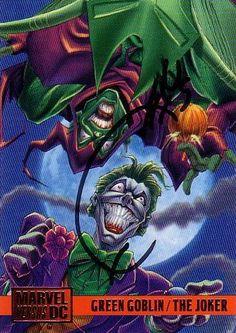 an image of the joker and his green mask in front of a full color background