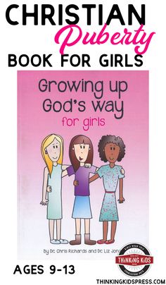 the book cover for growing up god's way for girls by christian puerry