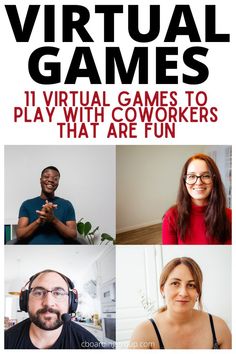 Image of people on zoom call having fun Games To Play With Coworkers, Icebreaker Games For Work, Office Team Building Activities, Team Building Icebreakers, Name Games For Kids, Office Team Building, Group Activities For Adults, Games To Play Online, Work Team Building