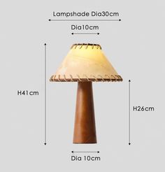 the height of a lamp with measurements for it