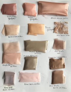 the different shades of pink and brown