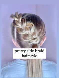 HOW TO DO A SIDE BRAID HAIR TUTORIAL - HERE IS A QUICK HAIR TUTORIAL ON HOW TO DO A SIDE BRAID. Side Braid Hair, Quick Hair, Braided Hair Tutorial, Side Braid Hairstyles, Easy Hairstyle, Braid Hair, Side Braid, Quick Hairstyles, Hair Tutorial