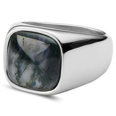 Len Aquatic Agate Gravel Ring | In stock! | Lucleon Ring Size Adjuster, Pinky Signet Ring, Onyx Signet Ring, Mens Pinky Ring, Fall Rings, Titanium Ring, Wolfram, Large Ring, Mens Accessories Jewelry