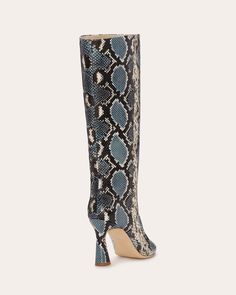 Snake Boots, Girls Brunch, Blue Snake, Brown Snake, Snakeskin Boots, Luxury Footwear, Ramy Brook, Store Shoes, Goat Leather