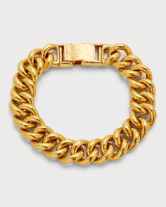 Gurhan cuban chain bracelet     24karat yellow gold    Hammered finish    Foldover clasp    Wipe clean    Imported Cuban Chain, Gold Bracelet Chain, Chains For Men, Chain Bracelet, Womens Jewelry Bracelets, Bracelets For Men, Rope Bracelet, Jewelry Stores, Solid Gold