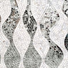 Stone & Glass Wave Mosaic Tile Antiqued Mirrors, Wave Mosaic, Timeless Tile, Antique Mirror Tiles, Murmuration Art, Stone Tile Backsplash, Stone Mirror, Tiles Ideas, Water Collection