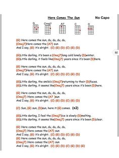 the guitar chords are arranged in different ways