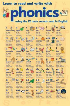 learn to read and write with phonics using the 42 main sounds used in english