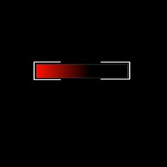 a black background with a red and white rectangle