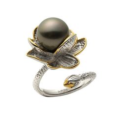 PRICES MAY VARY. Made of S925 sterling silver Plated 18K Gold Electro plating three platinum Gold layers with, platinum Gold part is not oxidized easily, remaining radiant. also contains Real Tahitian Cultured Black Pearl NONNYL stylish pearl rings is crafted to be lightweight for easy all-day wear. It is Hypoallergenic; Nickel, Lead and Cadmium-free and safe to wear in case you have metal sensitivites. Rings a stylish, stackable design to put on everyday. This tiny pearl rings is styled on a ri Elegant Rings For Mother's Day, Elegant White Gold Rings For Birthday, Silver Ring For Formal Occasions On Mother's Day, Silver Ring For Formal Occasions And Mother's Day, Elegant Silver Rings For Birthday, Silver Ring For Celebration, Elegant Birthday Jewelry Ring, Elegant Birthday Ring, Silver Luxury Pearl Ring As Gift