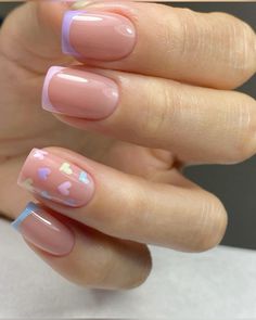 Nails San Valentin, Quick Nail Art, Quartz Nails, Simple Gel Nails, Girly Acrylic Nails, Work Nails, Cute Gel Nails, Nails For Kids, Short Acrylic Nails Designs