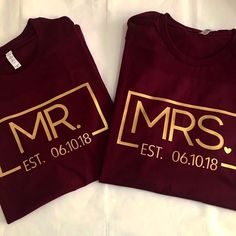 Anniversary Tshirts, Personalized T Shirt, Matching Couple Shirts