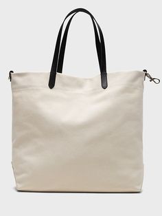 Canvas Tote | Banana Republic Casual Canvas Tote Bag With Lining, Casual Canvas Tote Bag With Canvas Lining, Casual Canvas Tote Bag With Removable Pouch, Casual Canvas Bag With Canvas Lining For Everyday, Everyday Duck Canvas Bag With Double Handle, Duck Canvas Double Handle Bag For Everyday Use, Everyday Use Double Handle Duck Canvas Bag, Casual Canvas Bag With Canvas Lining, Everyday Shoulder Bag With Double Reinforced Handles