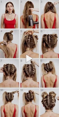 ✓✓✓Tutorial Space Buns Festival Hair Hair Diy Styles Easy, Festival Hair Braids, Hairstyles Natural, Space Buns, Mens Braids Hairstyles, Braided Hairstyles For Wedding, Festival Hair, Braided Hairstyles Easy, Kids Braided Hairstyles