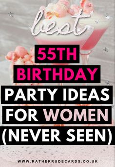 DIY creative womens 55th birthday party ideas for her Surprise Birthday Party Ideas For Women, 33 Birthday Party Ideas Women, 37 Year Old Birthday Ideas, 34 Bday Party Ideas, 33 Years Old Birthday Party Ideas Women, 34 Th Birthday Ideas, Surprise Party Ideas For Women, 34th Birthday Themes For Women, 34 Birthday Ideas For Women Theme