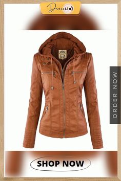 Women's Polyester Long Sleeves Solid Pattern Waterproof Jacket Brown Long Sleeve Hooded Jacket For Outdoors, Casual Moisture-wicking Long Sleeve Hooded Jacket, Functional Moisture-wicking Long Sleeve Hooded Jacket, Brown Windproof Long-sleeve Outerwear, Waterproof Jacket, Long Coat, Outerwear Women, Exclusive Designs, Coats For Women