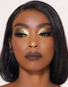 Smink Inspiration, Glam Makeup Look, Dramatic Makeup, Brown Makeup, Black Makeup