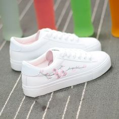 Sepatu Platform, Sepatu Air Jordan, White Casual Sneakers, Pink Summer, Shoe Print, Pink Shoes, Shoes White