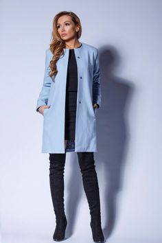 Light Blue Women Jacket,Winter Coat, Long Jacket, Wool Coat, Elegant Coat, Designer Clothing,ladies coat, fashion trench coat, wool overcoat by ConstantineFashion on Etsy https://www.etsy.com/listing/575451169/light-blue-women-jacketwinter-coat-long Pale Blue Dress, Pale Blue Dresses, White Winter Coat, Winter Coat Women, Knee Length Coat, Wool Winter Coat, Marine Uniform, Elegant Coats