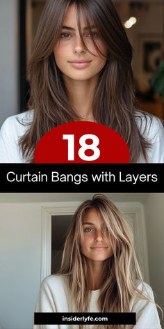 eady to elevate your hairstyle game? 💇‍♀️✨ Check out these 18 stunning curtain bangs with layers that work for every hair length! Whether you have short, medium, or long locks, these trendy looks will leave you feeling confident and chic. Perfect for any occasion, from casual days to formal nights. Don't miss these must-try styles! #CurtainBangs #LayeredHairstyles #HairInspo #TrendyLooks Shoulder Length Haircut With Curtain Bangs, Face Framing Layers With Curtain Bangs, Blended Curtain Bangs, Face Framing Bangs Long Hair, Curtain Bangs Long Hair Layers, Long Bangs With Medium Hair, Straight Hair Curtain Bangs, Subtle Curtain Bangs, Side Part Curtain Bangs