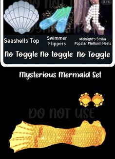 an image of the different types of mermaids