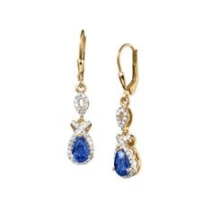 These earrings have a truly delightful feel to it, set with beautiful Sapphires. We have of course used only the finest 925 sterling silver to create each piece. Such is the quality of each setting that the luxurious gold plating actually makes it look like decadent solid gold. Stunning Sapphires are captured in a ribbon of shimmering Diamondeau®, flawless simulated diamond. Elevate your look with this charming collection Classic Pear-shaped Gold Earrings, Anniversary Gold Plated Drop Diamond Earrings, Classic Gold Diamond Drop Earrings, Elegant Oval Hoop Earrings Hallmarked, Exquisite Gold Drop Diamond Earrings, Fine Jewelry Bridal Drop Earrings, Elegant Oval Hallmarked Hoop Earrings, Dazzling Gold Earrings With Diamond Accents, Dazzling Gold Earrings With Elegant Design