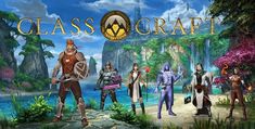 an image of a group of people standing in front of a lake with the words classcraft on it