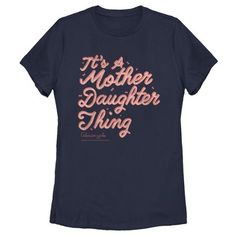 Head to the wonderful small town of Stars Hollow with your favorite mother-daughter duo and follow their captivating lives with this officially licensed Gilmore Girls It’s a Mother Daughter Thing Women's Graphic T-Shirt! Surprise mom with something special this Mother's Day like this tee that features the text: "It's a Mother Daughter Thing," written across the front in cursive lettering and the Gilmore Girls logo at the bottom. Hurry and grab one of these T-Shirts today and celebrate your favor Mother Daughter Disney Shirts, Gilmore Girls Tshirt, Gilmore Girls Merchandise, Mother Daughter Shirts, The Gilmore, Tv Clothes, Cursive Lettering, Mother Daughter Relationships, Stars Hollow