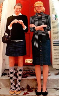 일본 패션, Argyle Socks, Flashback Friday, Sock Outfits, Neue Outfits, Striped Scarves, Fall Fits, 가을 패션, Fall Style