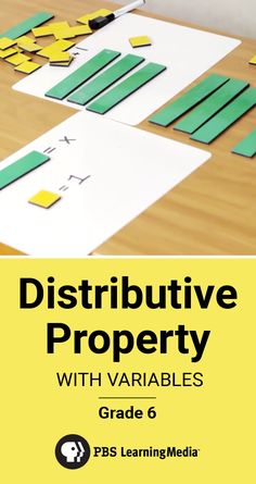 a table with cut out pieces of paper on it and the words distributive